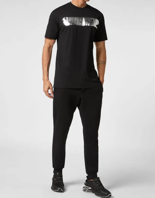 T-shirts^Plein Sport T-shirt Round Neck SS Silver Brush