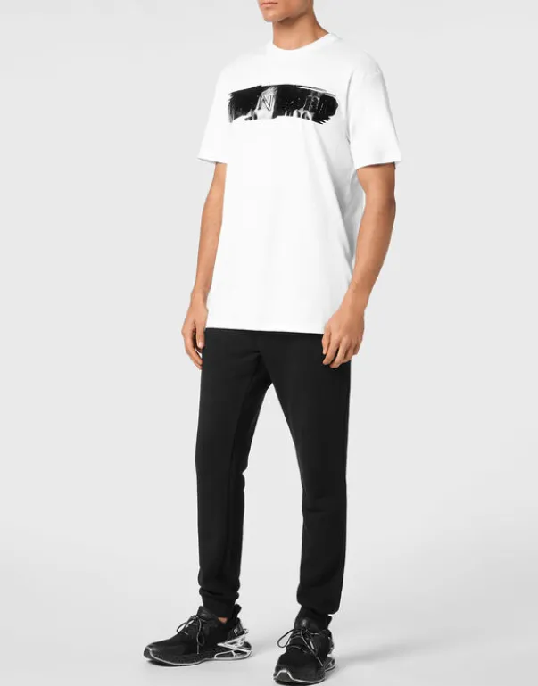 T-shirts^Plein Sport T-shirt Round Neck SS Silver Brush