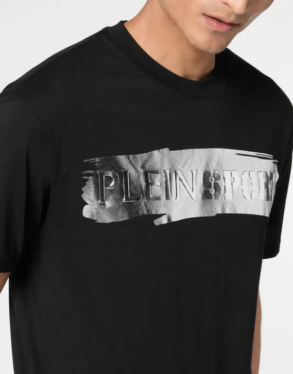 T-shirts^Plein Sport T-shirt Round Neck SS Silver Brush