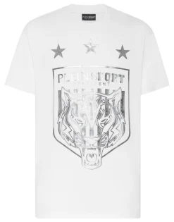 T-shirts^Plein Sport T-shirt Round Neck SS Tiger Crest Edition