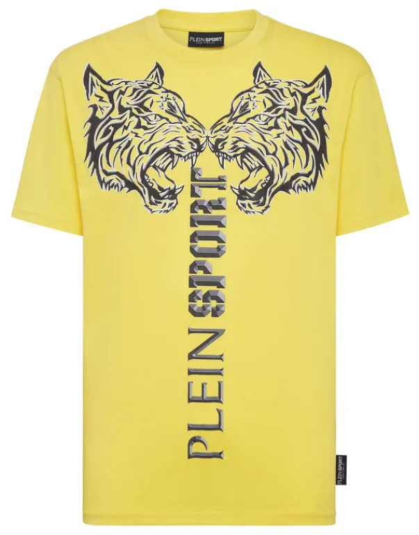 T-shirts^Plein Sport T-shirt Round Neck SS Tiger
