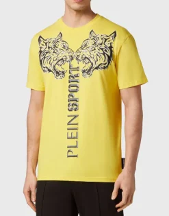 T-shirts^Plein Sport T-shirt Round Neck SS Tiger