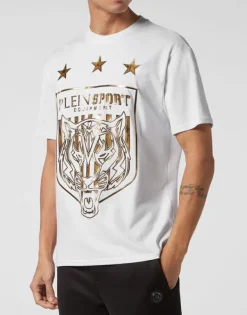 T-shirts^Plein Sport T-shirt Round Neck SS Tiger Crest Edition