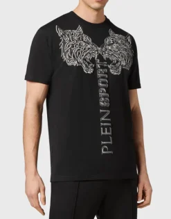 T-shirts^Plein Sport T-shirt Round Neck SS Tiger