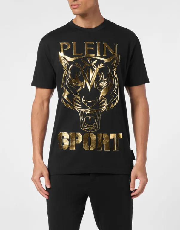 T-shirts^Plein Sport T-shirt Round Neck SS Tiger