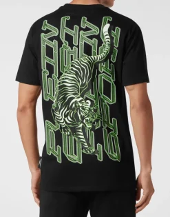 T-shirts^Plein Sport T-shirt Round Neck SS Tiger