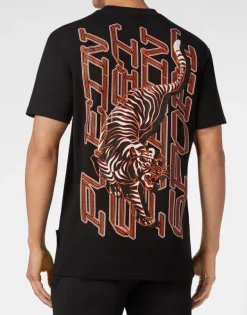 T-shirts^Plein Sport T-shirt Round Neck SS Tiger