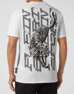 T-shirts^Plein Sport T-shirt Round Neck SS Tiger