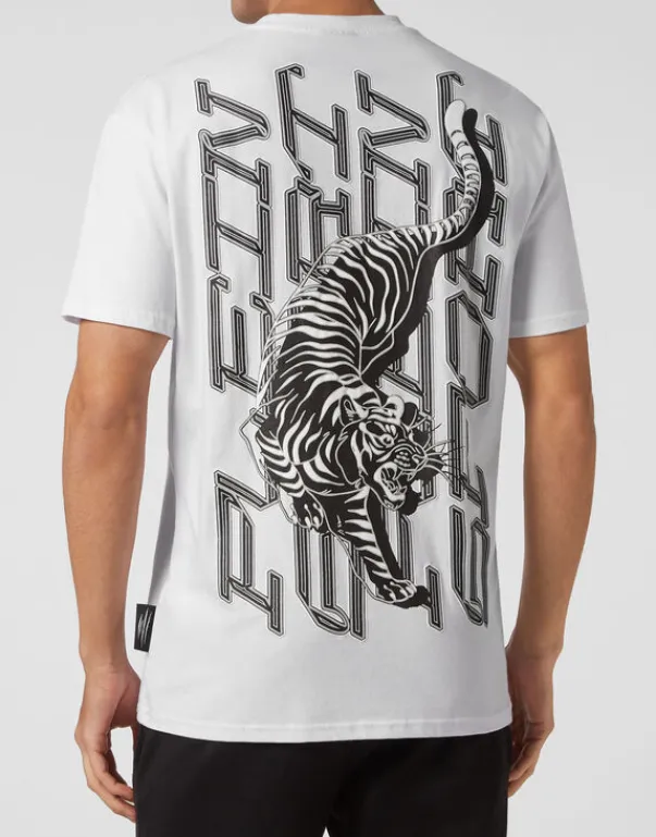 T-shirts^Plein Sport T-shirt Round Neck SS Tiger