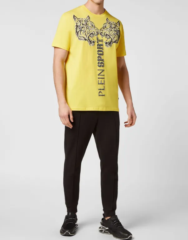 T-shirts^Plein Sport T-shirt Round Neck SS Tiger