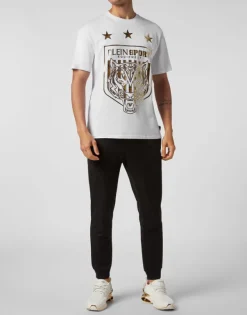 T-shirts^Plein Sport T-shirt Round Neck SS Tiger Crest Edition