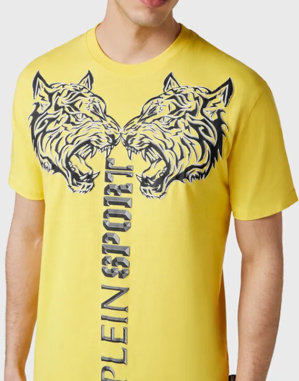 T-shirts^Plein Sport T-shirt Round Neck SS Tiger