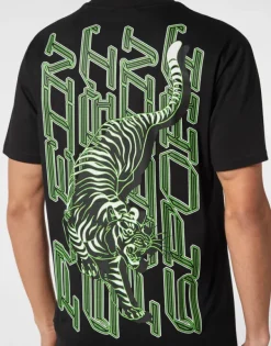 T-shirts^Plein Sport T-shirt Round Neck SS Tiger