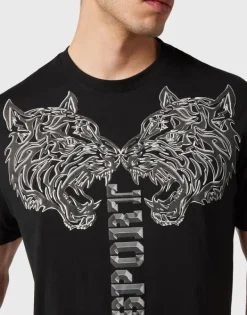 T-shirts^Plein Sport T-shirt Round Neck SS Tiger
