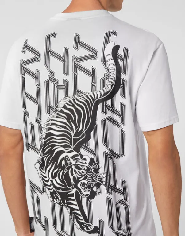 T-shirts^Plein Sport T-shirt Round Neck SS Tiger