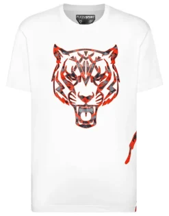 T-shirts^Plein Sport T-shirt Round Neck Tiger
