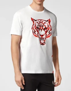 T-shirts^Plein Sport T-shirt Round Neck Tiger